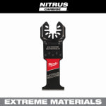 MILWAUKEE ELECTRIC TOOL CORP Open-Lok Oscillating Multi-Tool Blade, Extreme Materials Nitrus Carbide Teeth