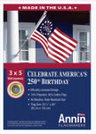 ANNIN FLAGMAKERS 3x5 Betsy 250 Flag