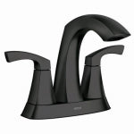 MOEN Moen 84506 Lindor Series 84506BL Bathroom Faucet, 1.2 gpm, 2-Handle, 3-Faucet Hole, Stainless Steel, Matte PLUMBING, HEATING & VENTILATION MOEN