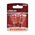 OSRAM SYLVANIA INC 7444NA Long Life: Amber Mini Bulb, 7444NALL BP2, 2-Pk.