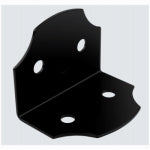 ASSA ABLOY AMERICAS RESIDENTIALI NC Hartley Collection Decorative Heavy Angle, Black, 5 x 3-1/2 x 3-1/2 In.