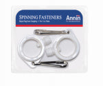 ANNIN FLAGMAKERS Rotating Flag Pole Ring, 1.25-In., 2-Pk.