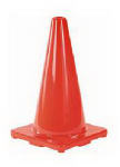 SAFETY WORKS Safety Works 10073409 Safety Cone, 18 in H Cone, Bright Orange Cone AUTOMOTIVE SAFETY WORKS   