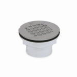 OATEY Oatey 42097 Shower Drain, PVC, White, Specifications: Snap-In Cover Design, Solvent Weld Connection, Round Shape PLUMBING, HEATING & VENTILATION OATEY