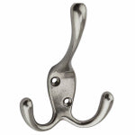 ASSA ABLOY AMERICAS RESIDENTIALI NC Triple Robe Hook, Satin Nickel HARDWARE & FARM SUPPLIES ASSA ABLOY AMERICAS RESIDENTIALI NC