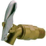 B & K INDUSTRIES B & K 109-204 Self-Closing Drum and Barrel Faucet, 3/4 in Connection, MPT x Plain, Zamak Body, Brass PLUMBING, HEATING & VENTILATION B & K INDUSTRIES