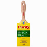 PURDY Purdy 380230 Trim Brush, Natural Hardwood Handle, 3 in W, Nylon Bristle, Beaver Tail Handle PAINT PURDY