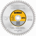 DEWALT ACCESSORIES Aluminum Metal Cutting Blade, 5/8 In. Arbor, 60-Tooth x 7-1/4 In. TOOLS DEWALT ACCESSORIES