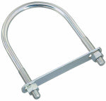 ASSA ABLOY AMERICAS RESIDENTIALI NC U-Bolt with Plate & Nuts, Zinc, 1/2 x 4 x 7 In. HARDWARE & FARM SUPPLIES ASSA ABLOY AMERICAS RESIDENTIALI NC