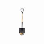 GREAT STATES CORPORATION Round Point Garden Shovel, Serrated Edge, Fiberglass D-Handle