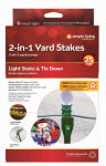SIMPLE LIVING SOLUTIONS LLC 25 Ct. 2-in-1 Yard Stakes