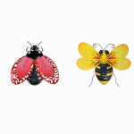 FUSION PRODUCTS LTD. Solar Microdot LED Wall Art, Metal & Textured Glass, Bumblebee or Lady Bug ELECTRICAL FUSION PRODUCTS LTD.