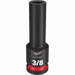 MILWAUKEE Milwaukee SHOCKWAVE Impact Duty Series 49-66-6220 Deep Impact Socket, 3/8 in Socket, 1/2 in Drive, Square Drive TOOLS MILWAUKEE
