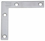 ASSA ABLOY AMERICAS RESIDENTIALI NC Flat Corner Brace, Stainless Steel, 3 x 1/2 In.