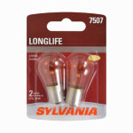 OSRAM SYLVANIA INC 7507 Long Life Miniature Clear Bulb, 7507LL BP2, 2-Pk.