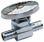 SHARKBITE/CASH ACME Straight Stop, Lead Free, 1/2 In. Barb Insert