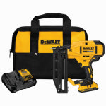 DEWALT DEWALT DCN662D1 Finish Nailer Kit, Battery Included, 20 V, 2 Ah, 110 Magazine, Straight Collation, 16 ga Nail TOOLS DEWALT