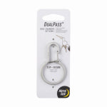 NITE IZE INC DualPass Dual Chamber Key Ring, Carabiner Clip