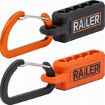 RAILER TOOLS Railer 5-Hole Micro Bitrail Orange & Black Bit Holder with Carabiner (2-Pack) TOOLS RAILER TOOLS