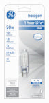 GE GE 97670 Halogen Bulb, 50 W, GY6.35 Bi-Pin Lamp Base, T3 Lamp, Cool White Light, 950 Lumens, 2800 K Color Temp ELECTRICAL GE