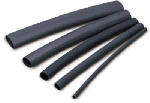 GB Gardner Bender HST-750 Heat Shrink Tubing, 3/4 to 3/8 in Dia, 4 in L, Polyolefin, Black ELECTRICAL GB