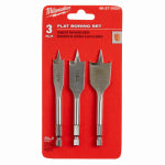 MILWAUKEE ELECTRIC TOOL CORP 3-Pc. Stubby Flat Boring Spade Drill Bit Set TOOLS MILWAUKEE ELECTRIC TOOL CORP