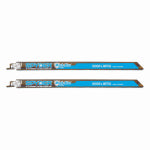 J S PRODUCTS Mach-Blue Bi-Metal Reciprocating Saw Blades, Wood/Metal Cutting, 10/14-TPI, 12 In., 2-Pk. TOOLS J S PRODUCTS