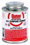 OATEY COMPANY All-Purpose Solvent Pipe Cement, Clear, 8 oz.
