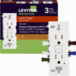 LEVITON MFG CO 15A WHT GFCI OUTLET ELECTRICAL LEVITON MFG CO