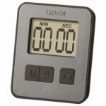 TAYLOR Taylor 5842N15 Timer, LCD Display, 0 min 0 sec to 99 min 59 sec, Gray HOUSEWARES TAYLOR