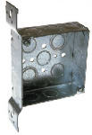 RACO INCORPORATED Deep FM Bracket Electrical Wall/ Ceiling Junction Box, 1-1/2 x 4 In. Square ELECTRICAL RACO INCORPORATED