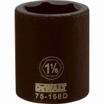 DEWALT DEWALT DWMT75158OSP Impact Socket, 1-1/8 in Socket, 3/4 in D Socket, 3/4 in Drive, 6-Point, CR-440 Steel, Black Oxide TOOLS DEWALT