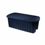 UNITED SOLUTIONS Roughneck Storage Container, Dark Indigo Metallic, 50-Gallons