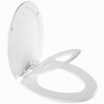 BEMIS MFG. CO. Next Step Child/Adult Toilet Seat, Elongated, Wbite