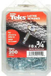 ITW BRANDS Lathe Screws, #8 x 3/4 In., 200-Ct.