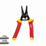 MILWAUKEE ELECTRIC TOOL CORP 1000-Volt Insulated Wire Stripper & Cutter, 8 In. ELECTRICAL MILWAUKEE ELECTRIC TOOL CORP