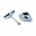 US HARDWARE US Hardware RV-713C Door Catch, 3 in, Steel, Mill AUTOMOTIVE US HARDWARE