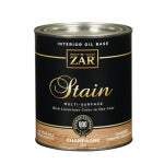 ZAR ZAR 50812 Wood Stain, Champagne, Liquid, 1 qt PAINT ZAR
