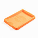 BLACKSTONE Blackstone 5097 Spatula Mat with Hanger, 7 in L, 10-3/4 in W, Silicone, Orange OUTDOOR LIVING & POWER EQUIPMENT BLACKSTONE