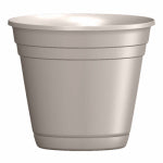 ATT SOUTHERN INC Riverland Planter With Saucer, Taupe Resin, 16-In. LAWN & GARDEN ATT SOUTHERN INC   