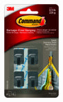 COMMAND Command 17031SS-4ES Small Hook, 0.5 lb, 4 -Hook, Metal, Gray, Stainless Steel HARDWARE & FARM SUPPLIES COMMAND