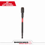 MILWAUKEE Milwaukee SHOCKWAVE 48-32-4532 Bit Holder, 6 in L, 1/4 in Drive, Hex Drive, 1/4 in Shank, Hex Shank, Steel TOOLS MILWAUKEE