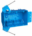 ABB IP INC. 3 Gang New Work Switch & Outlet Box, 5-5/8 x 3-3/4 x 2-11/16 In. Deep