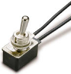 GB Gardner Bender GSW-18 Toggle Switch, 125/250 VAC, SPST, Lead Wire Terminal, Steel Housing Material, Silver ELECTRICAL GB   