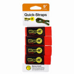 JJAAMM LLC Cord Organizer/Storage Straps, Red. 9 In., 4-Pk.