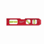 MILWAUKEE ELECTRICAL TO Milwaukee 48-22-5207 Compact Billet Torpedo Level, 10-1/2 in L, 3-Vials, Magnetic, Aluminum TOOLS MILWAUKEE ELECTRICAL TO
