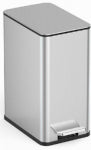NINE STARS GROUP USA INC. NINESTARS SOT-10-88 Durable Foot Pedal Slim Trashcan, 10 Liter / 2.6 Gal Slim Brushed Stainless Steel (Commercial Grade Fingerprint Resistant) Touchless Trash Can with Lid Indoor HOUSEWARES NINE STARS GROUP USA INC.