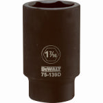 BLACK & DECKER/DEWALT SAE Deep Impact Socket, 6-Point, 3/4 In. Drive, 1-7/16 In.