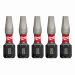 MILWAUKEE Milwaukee 48-32-4605 Insert Bit, #2 Drive, Square Recess Drive, 1/4 in Shank, Hex Shank, 1 in L, Proprietary Steel, 5/PK TOOLS MILWAUKEE