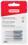 OREGON TOOL INC Replacement Sharpening Stone for Chainsaws, 7/32 In., 3-Pk.